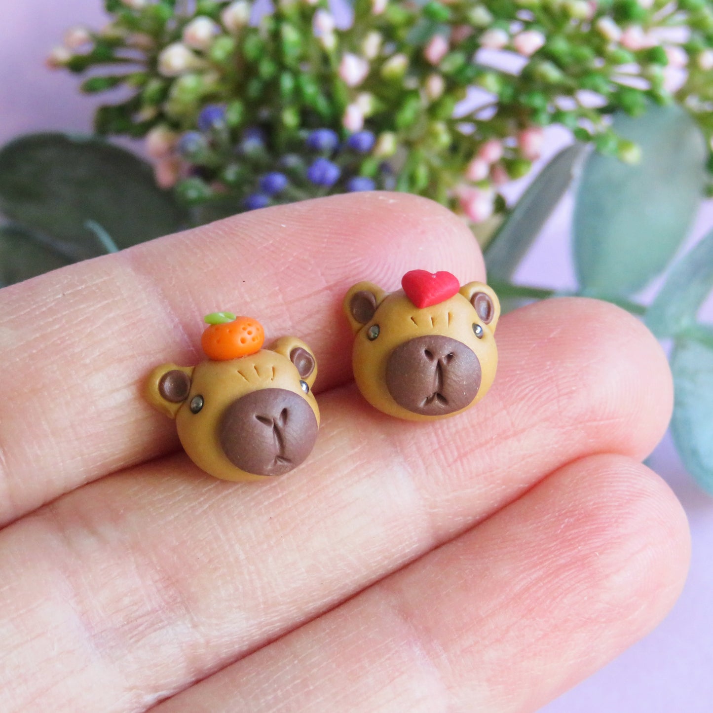 Capybara Stud Earrings
