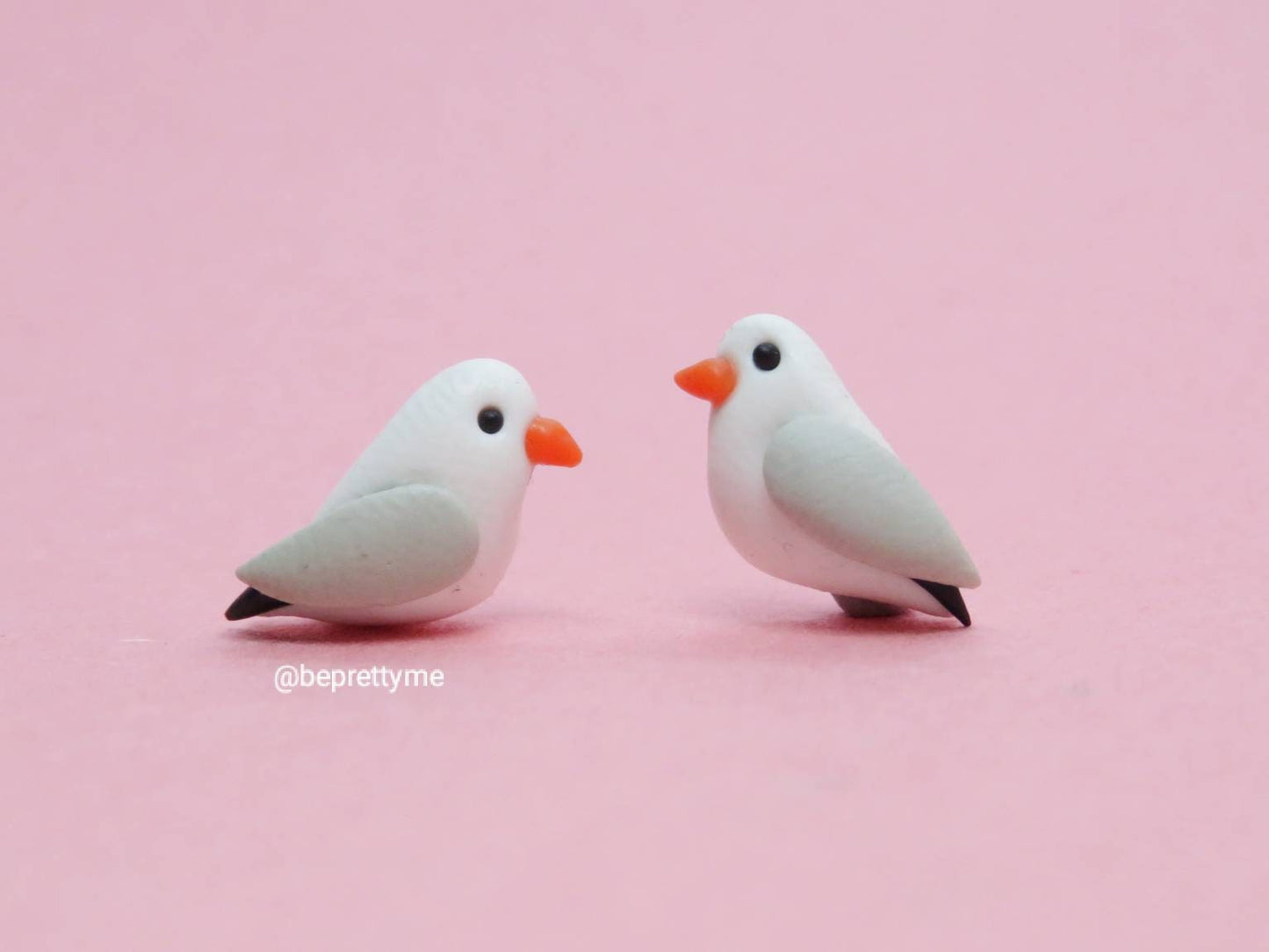 Seagull Bird Stud Earrings