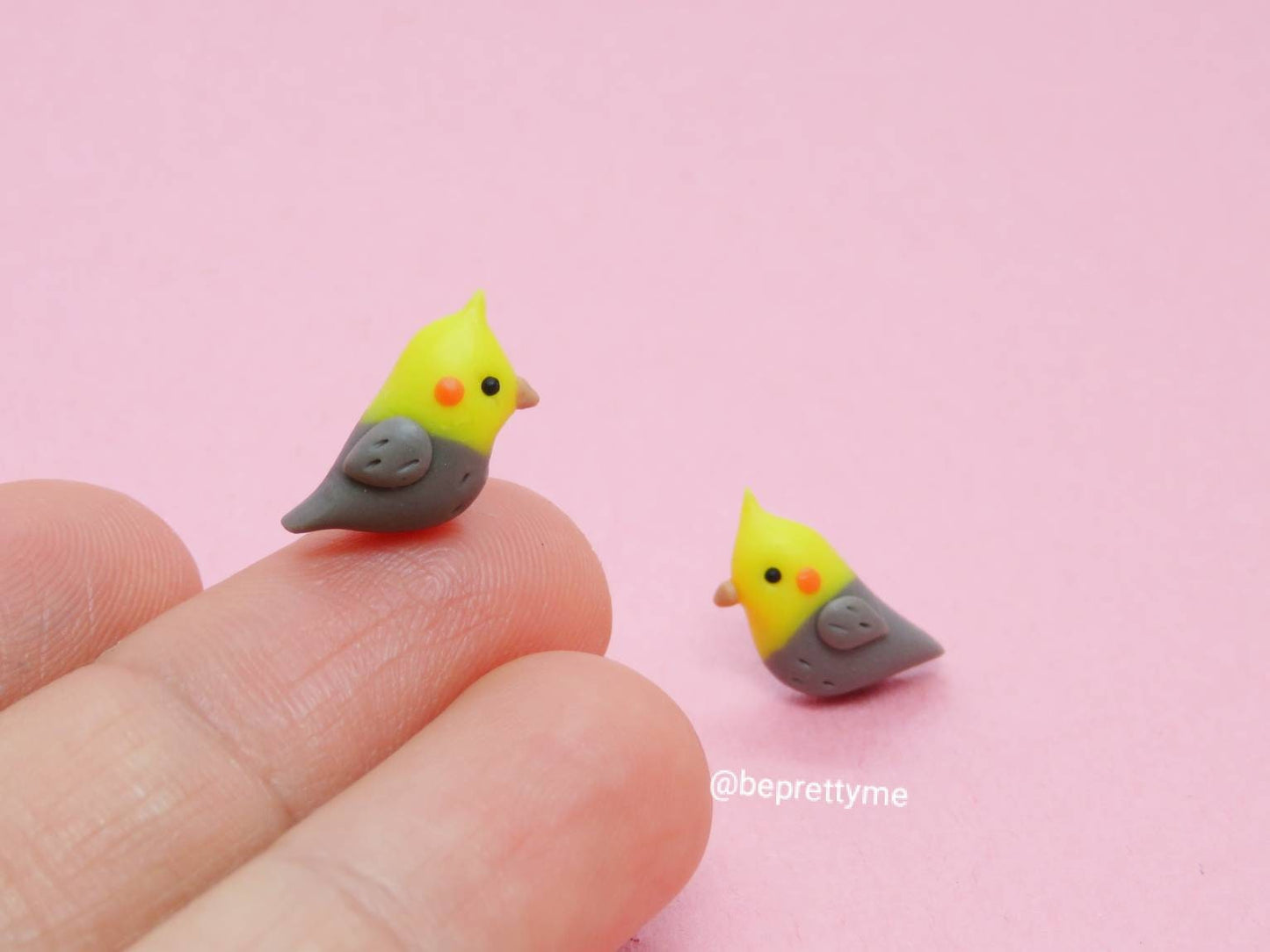 Cockatiels Cute Bird Stud Earrings