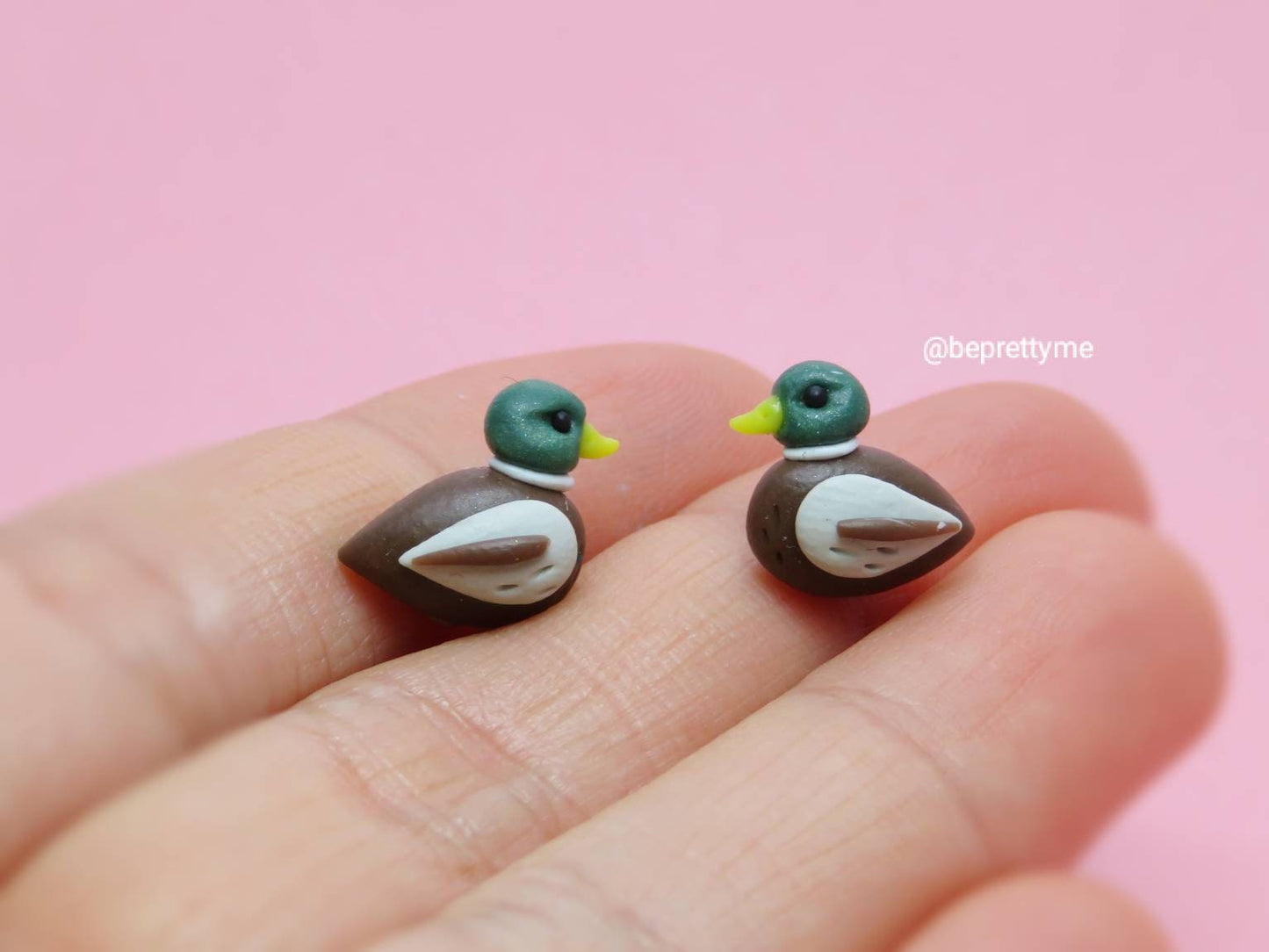 Mallard Duck Stud Earrings