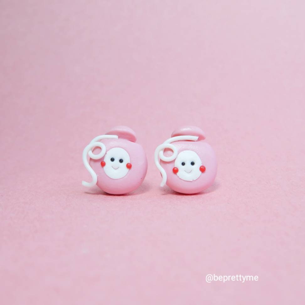 Cute Toothpaste & Dental Floss Stud Earrings