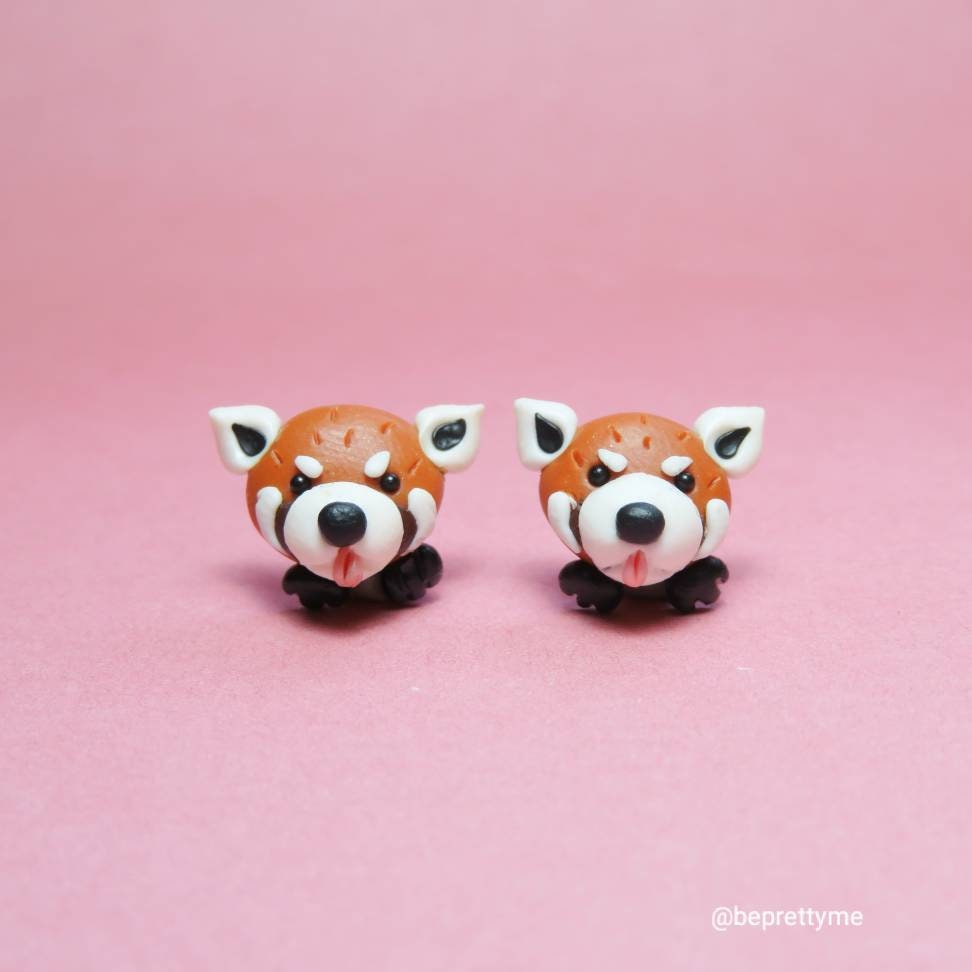 Tasmania Devil/ Wombat/ Red Panda Dangle Earrings