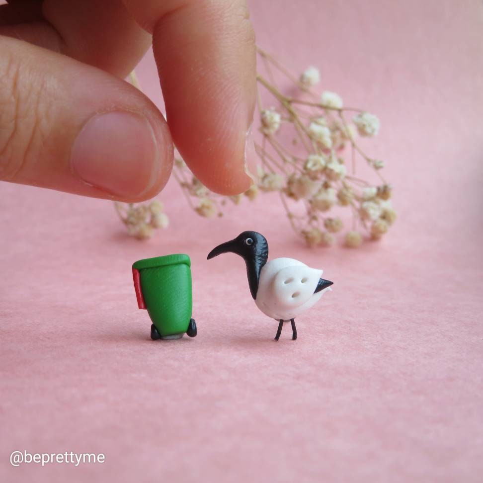 Bin Chicken Stud Earrings Be Pretty Me