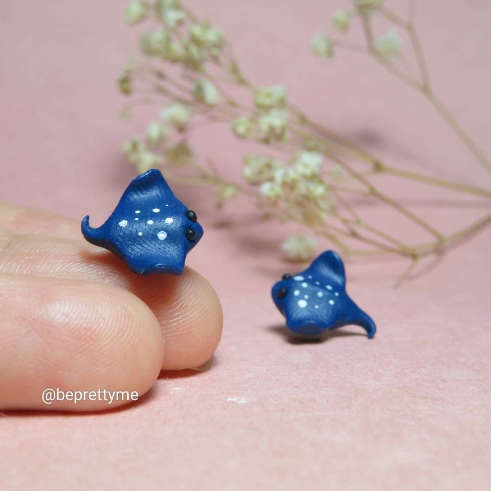 Spotted Eagle Ray/ Stingray Stud Earrings