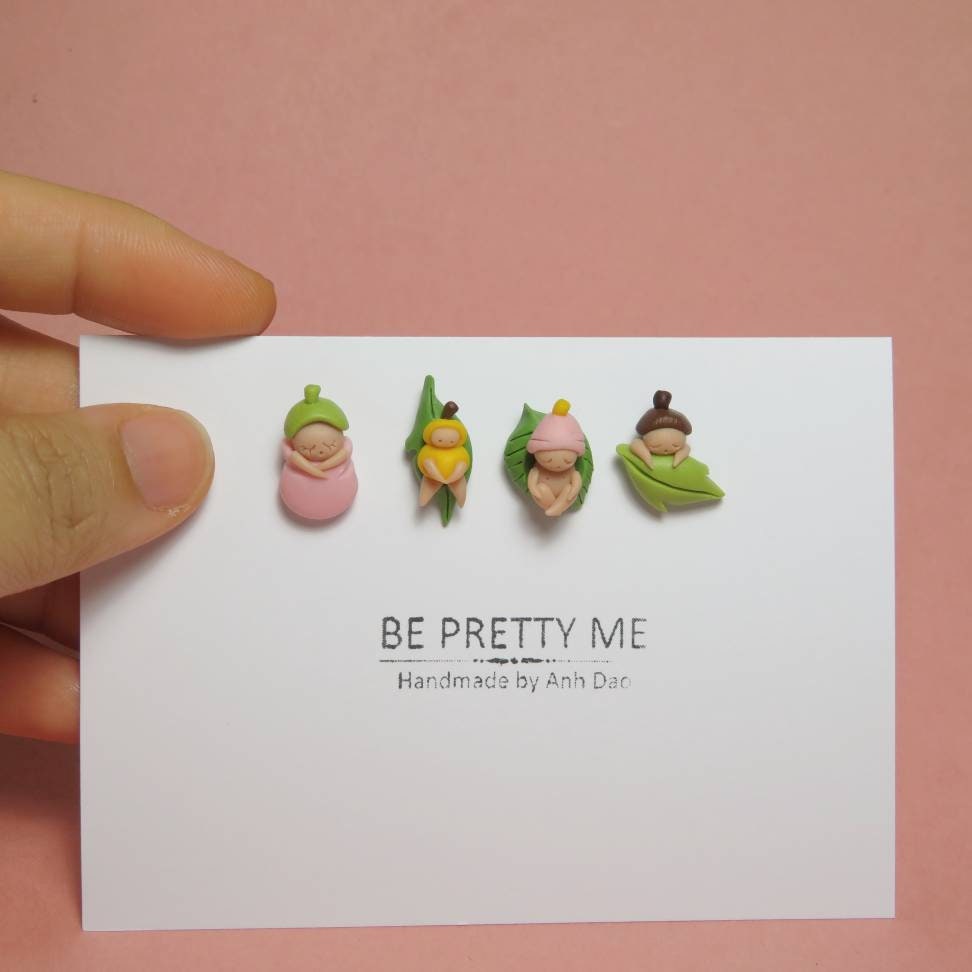 Adorable Gumnut Mini Stud Earrings