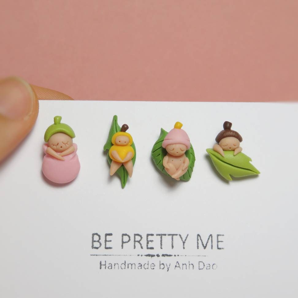 Adorable Gumnut Mini Stud Earrings
