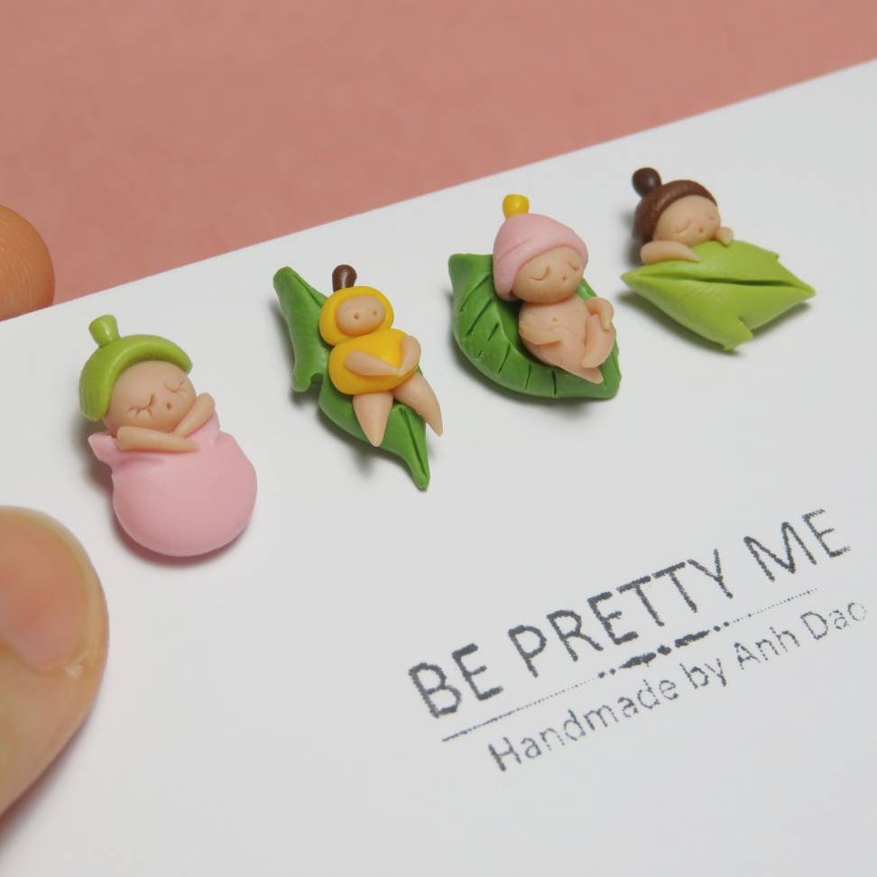 Adorable Gumnut Mini Stud Earrings