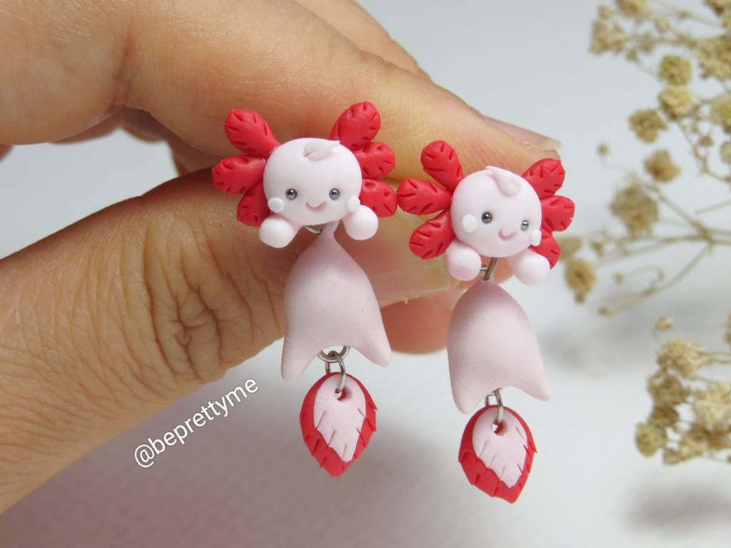 Axolotl Dangle Earrings