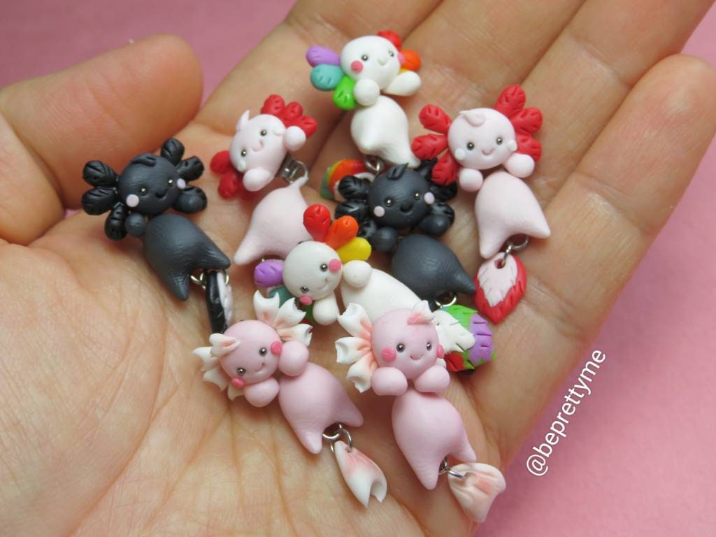 Axolotl Dangle Earrings