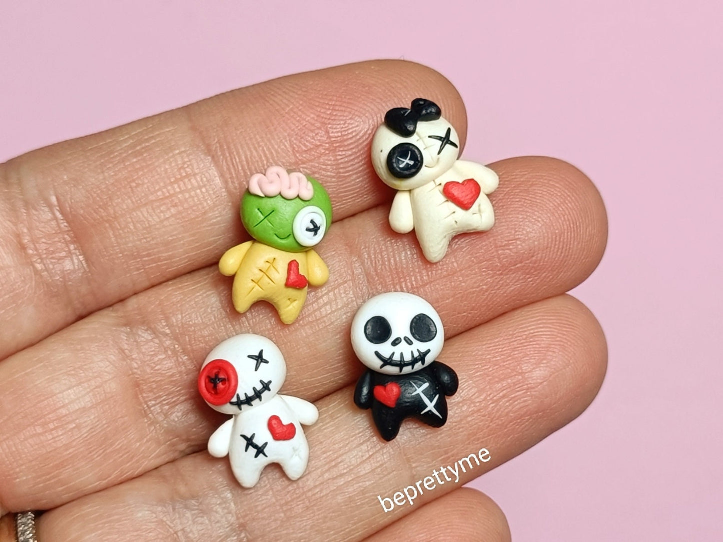 Voodoo Doll Stud Earrings