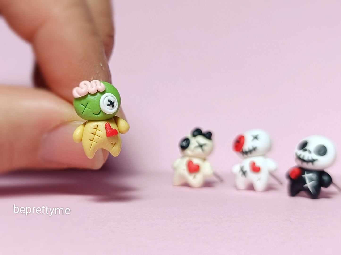 Voodoo Doll Stud Earrings
