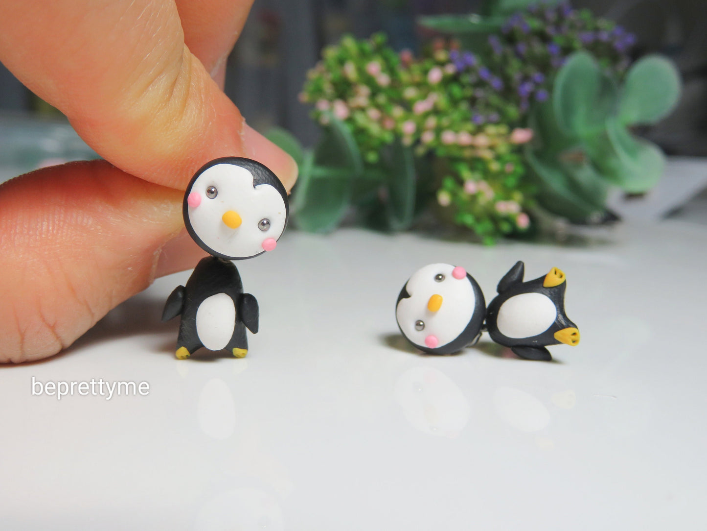 Penguin Stud/ 2 Pieces Earrings