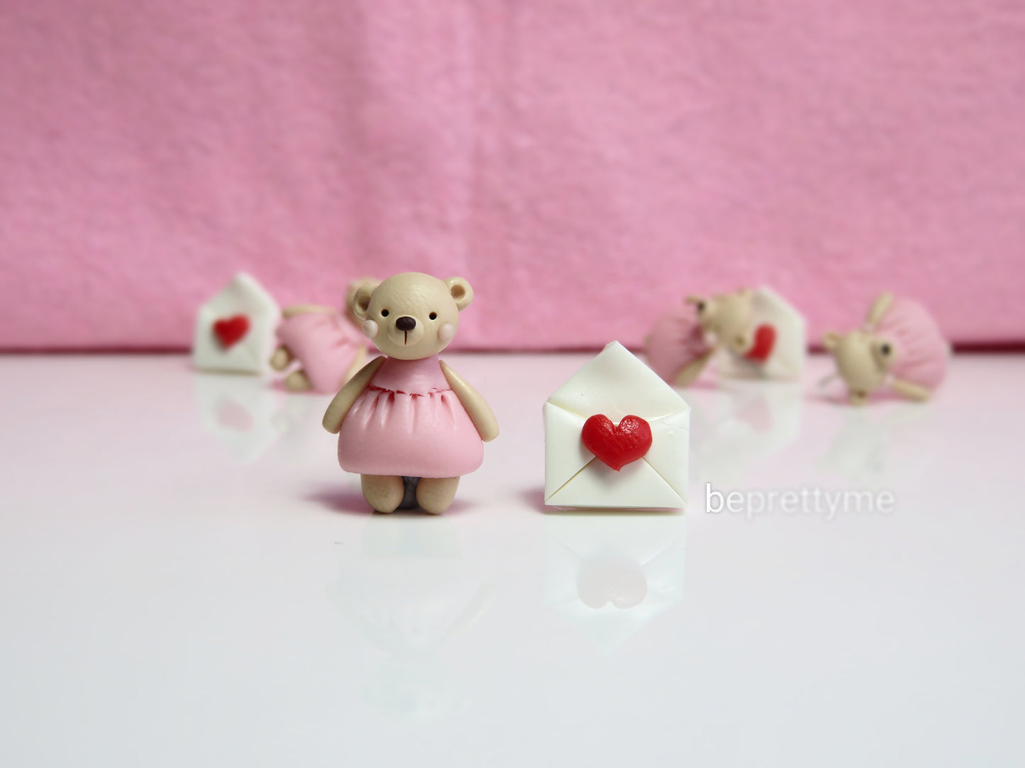 Bear Love Letter Stud Earrings