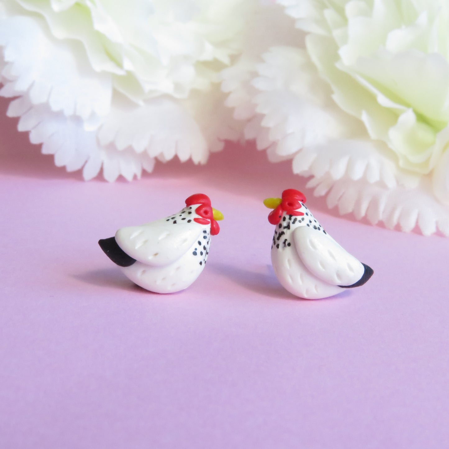 Chicken Stud Earrings