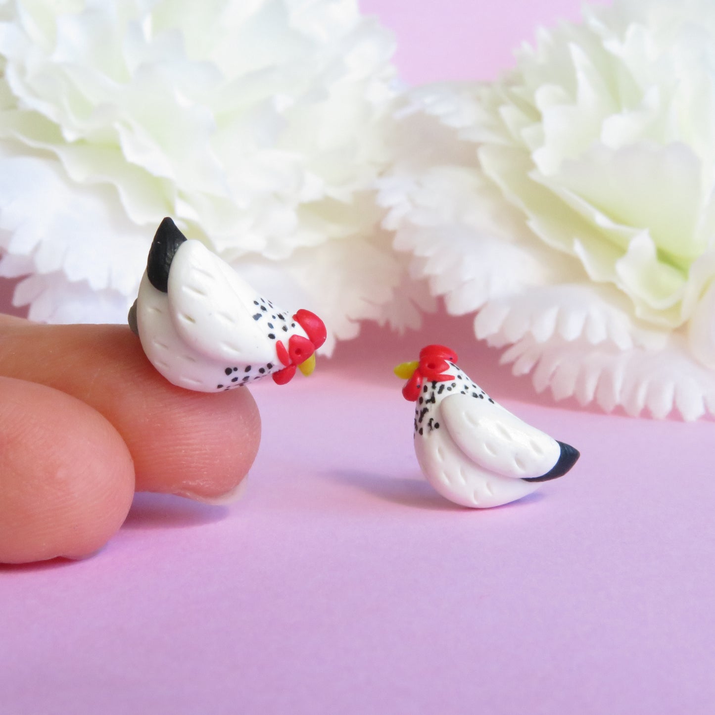 Chicken Stud Earrings