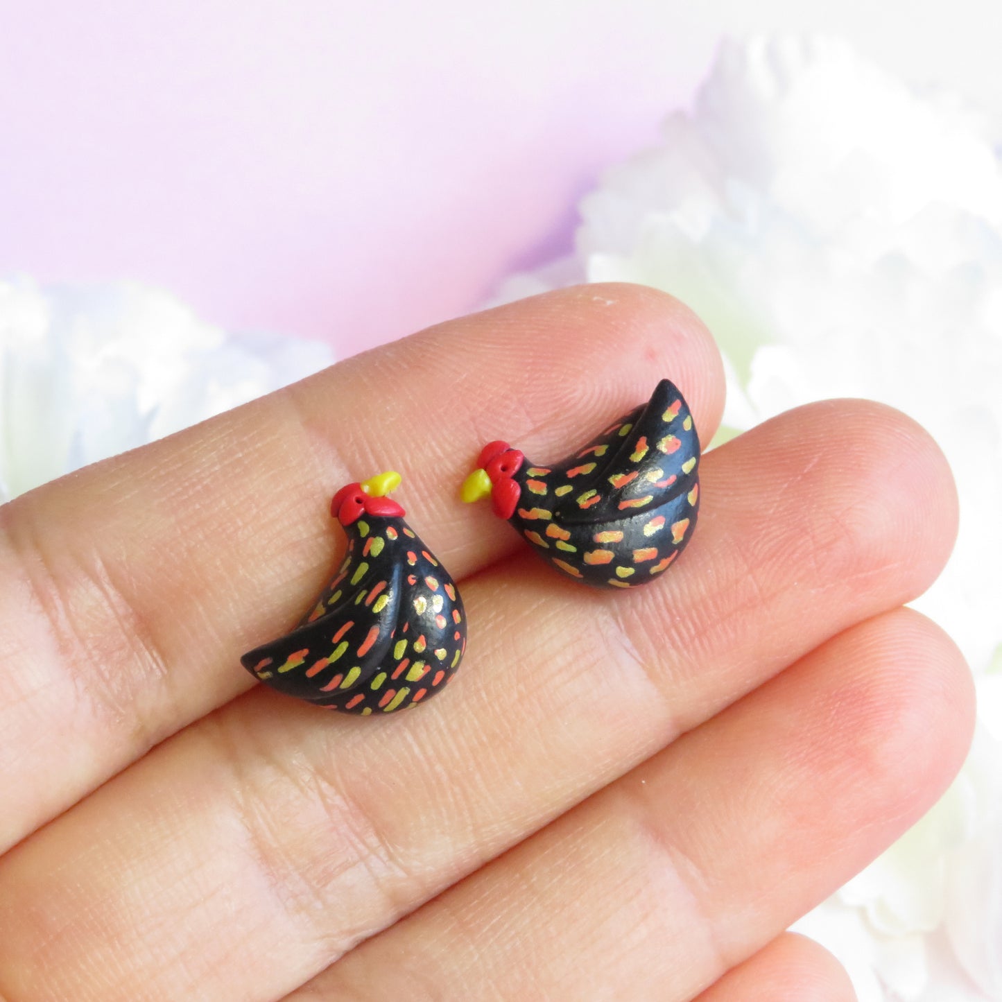 Chicken Stud Earrings