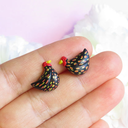 Chicken Stud Earrings
