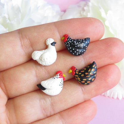 Chicken Stud Earrings