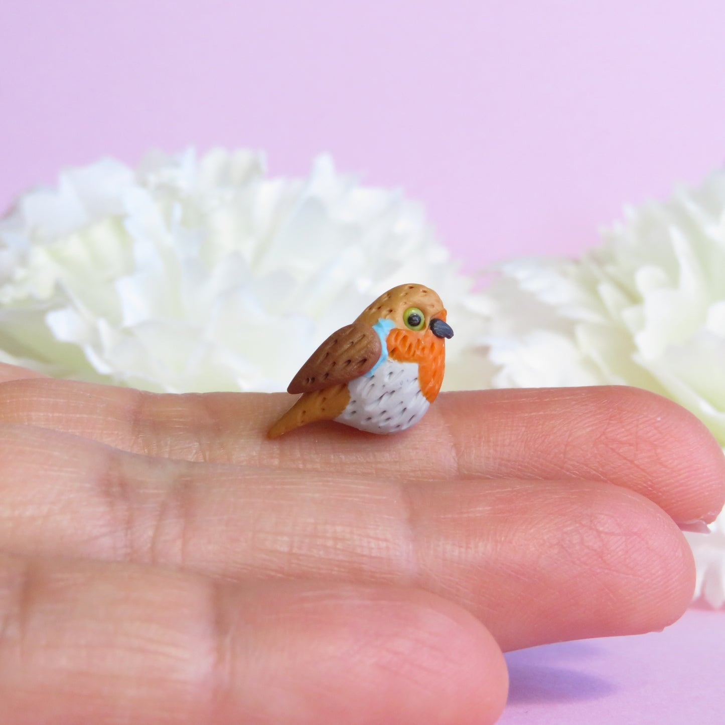 Mini Robin Bird Brooch