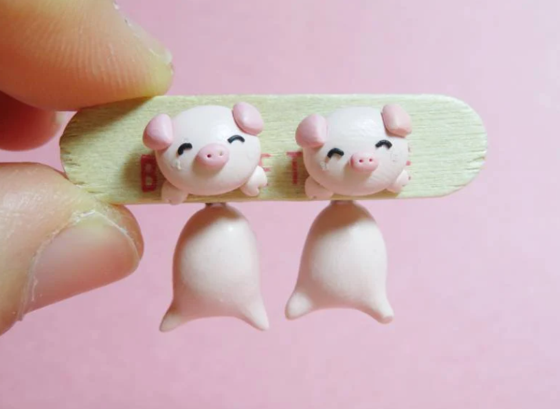 Farm Animal Stud/ 2 Pieces Earrings