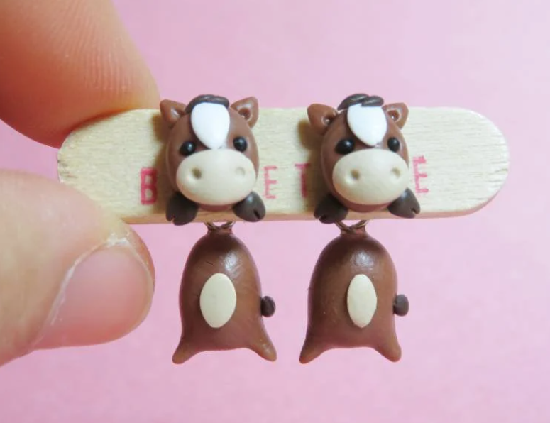 Farm Animal Stud/ 2 Pieces Earrings