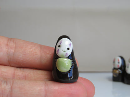No Face Ceramic Figurines. Tiny Friends. Handmade Ceramic Collectibles. Beautiful Gift