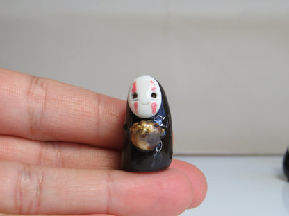 No Face Ceramic Figurines. Tiny Friends. Handmade Ceramic Collectibles. Beautiful Gift