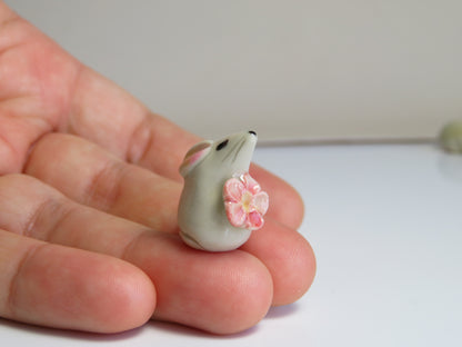 Tiny Rat & Guinea Pig Ceramic Figurines. Tiny Friends. Handmade Ceramic Collectibles. Beautiful Gift