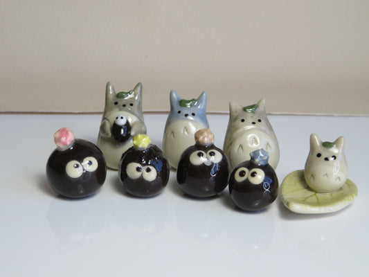 Tiny Cresture Ceramic Figurines. Tiny Friends. Handmade Ceramic Collectibles. Beautiful Gift