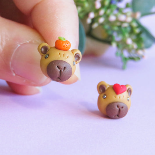 Capybara Stud Earrings