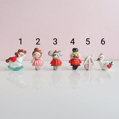 Christmas Stud Earrings. Come in a Single Stud. Please Choose Individual Design. Cute Gift for X'mas. Holiday celebration