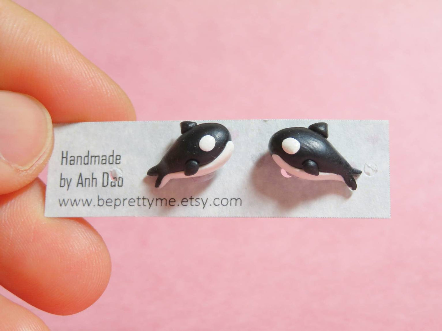 Mini Orca/ Orca Biting Stud Earrings