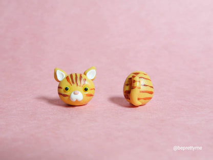 Cute Kitty Cat Stud Earrings