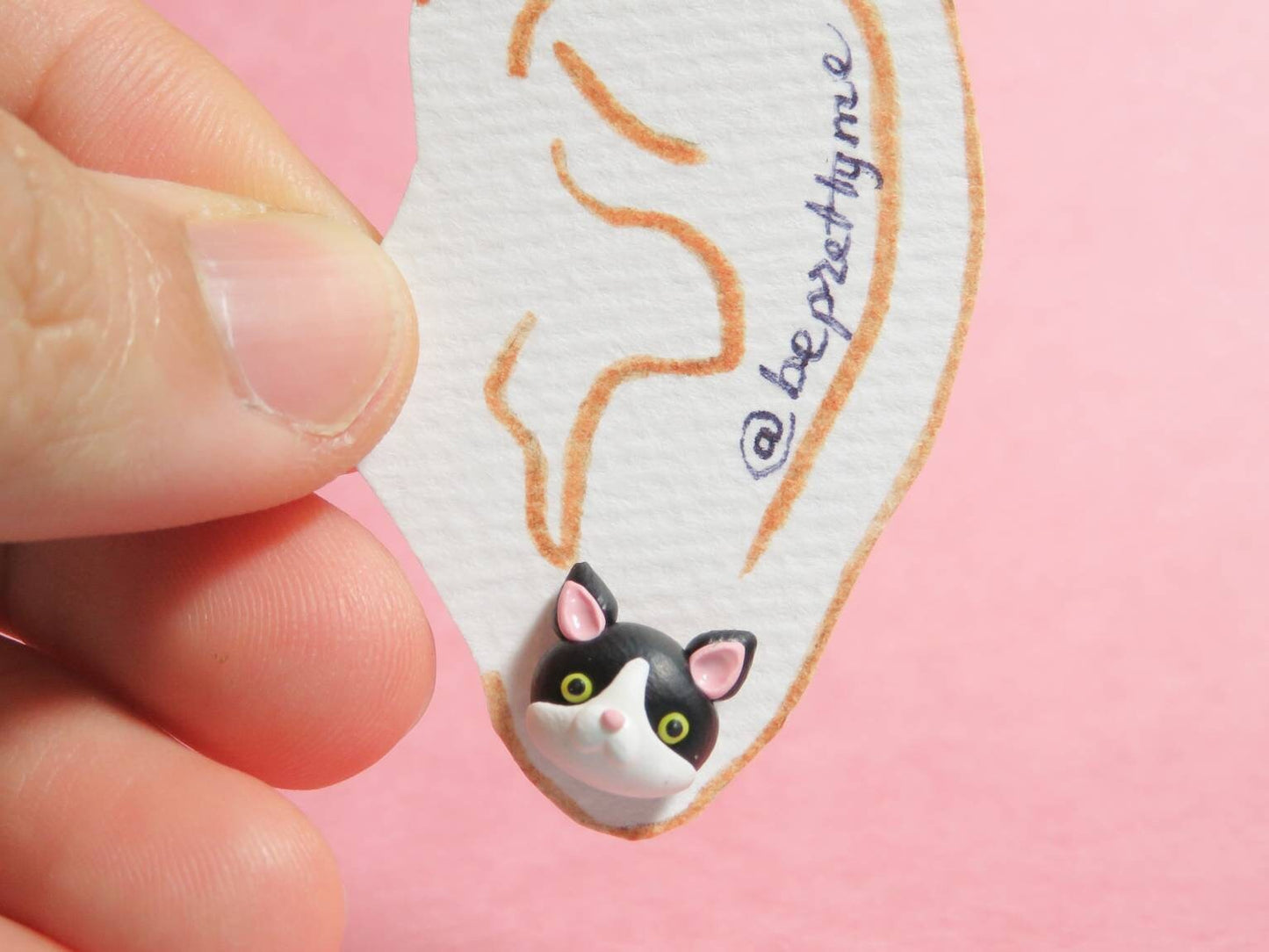 Cute Kitty Cat Stud Earrings