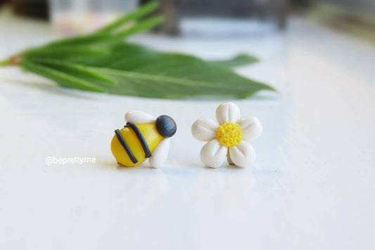 Little Bee & Daisy Stud Earrings