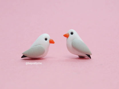 Seagull Bird Stud Earrings