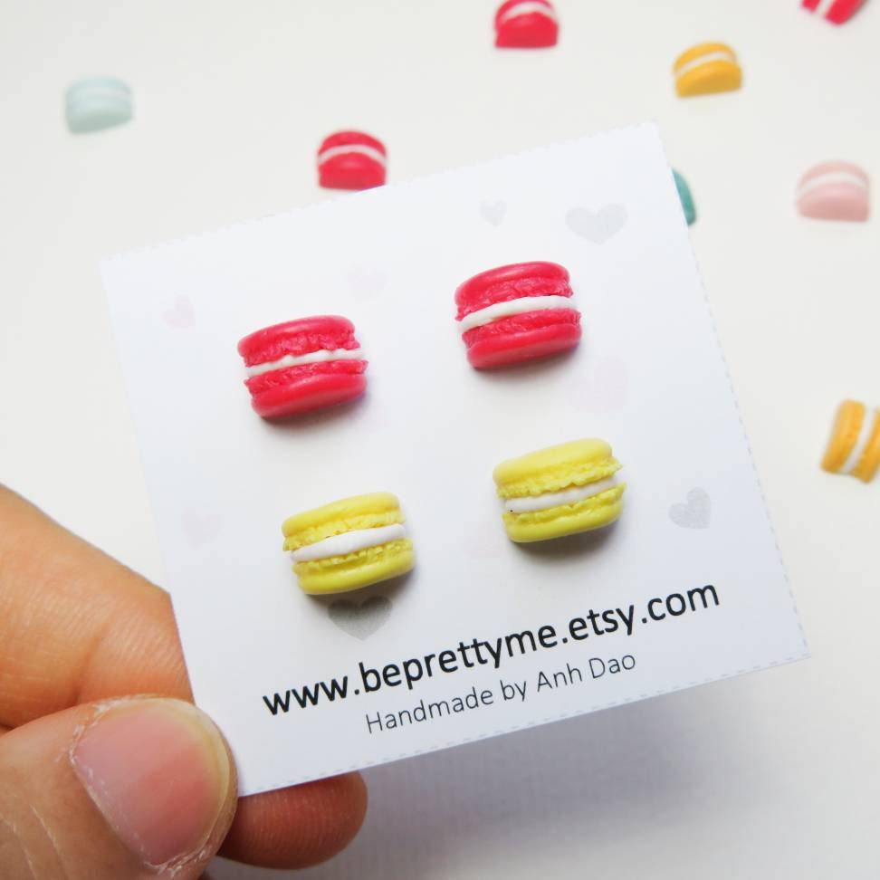 Cute Macaron Stud Earrings