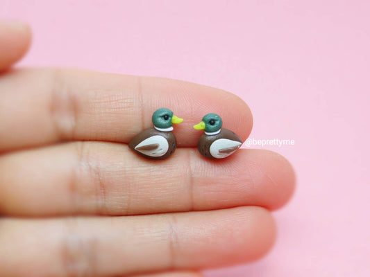 Mallard Duck Stud Earrings