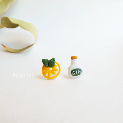 Gin & Tonic Stud Earrings