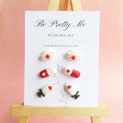 Nurses/ Medical Stud Earrings