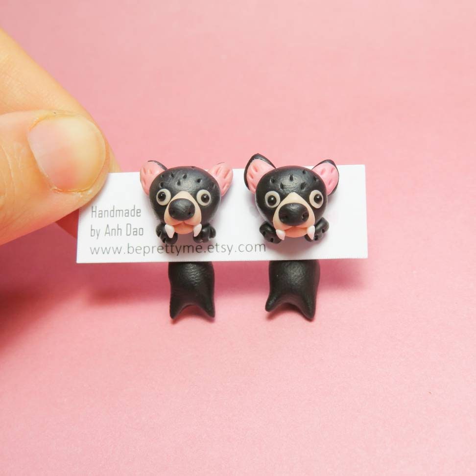 Tasmania Devil/ Wombat/ Red Panda Dangle Earrings