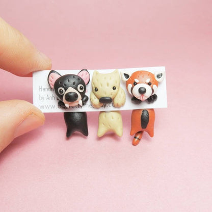 Tasmania Devil/ Wombat/ Red Panda Dangle Earrings