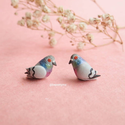 Little Rock Pigeon Stud Earrings