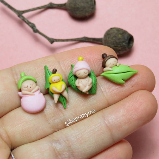 Adorable Gumnut Mini Stud Earrings