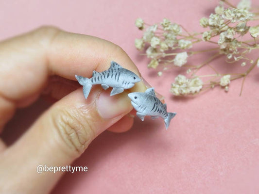Tiger Shark Stud Earrings