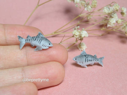 Tiger Shark Stud Earrings