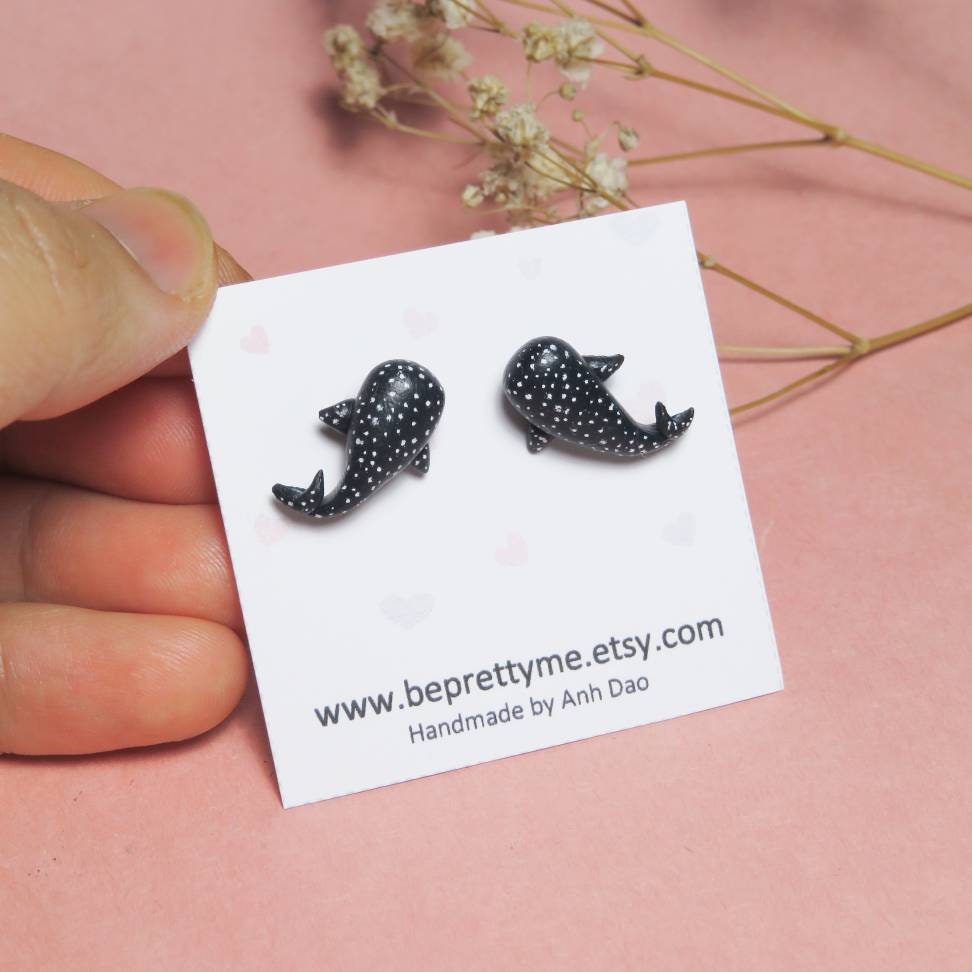 Whale Shark Stud Earrings