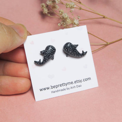 Whale Shark Stud Earrings