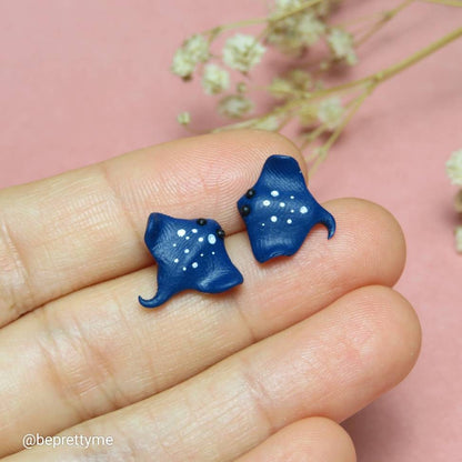 Spotted Eagle Ray/ Stingray Stud Earrings