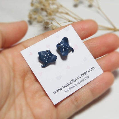 Spotted Eagle Ray/ Stingray Stud Earrings